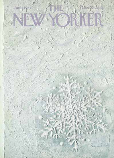 Laura Jean Allen The New Yorker 1967_01_07 Copyright | The New Yorker Graphic Art Covers 1946-1970