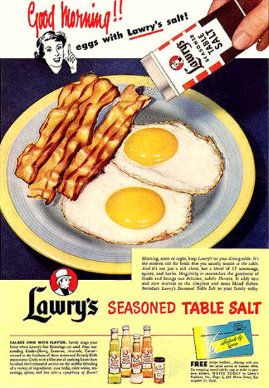 Lawrys Seasoned Table Salt Good Morning | Vintage Ad and Cover Art 1891-1970