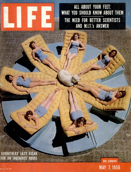 Lazy Suzan in Palm Springs7 May 1956 Copyright Life Magazine | Life Magazine Color Photo Covers 1937-1970