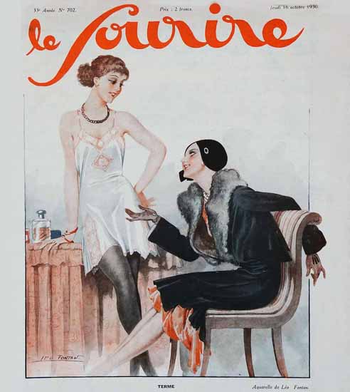 Le Sourire 1930 Terme Leo Fontan | Sex Appeal Vintage Ads and Covers 1891-1970