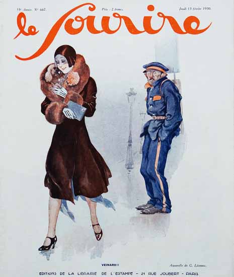 Le Sourire 1930 Veinard Georges Leonnec | Sex Appeal Vintage Ads and Covers 1891-1970