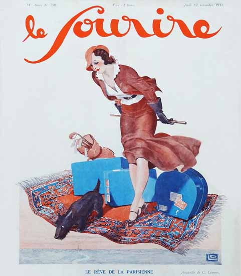 Le Sourire 1931 Le Reve Georges Leonnec | Sex Appeal Vintage Ads and Covers 1891-1970