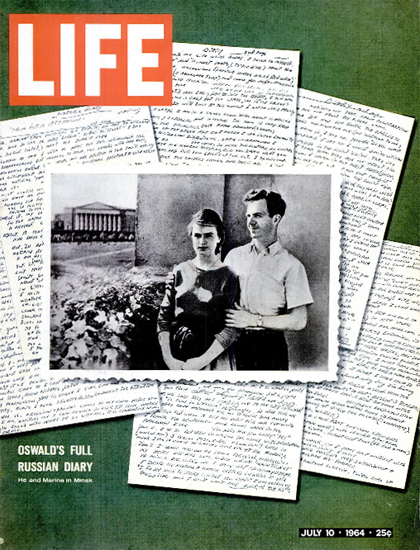 Lee Oswald full Russian Diary 10 Jul 1964 Copyright Life Magazine | Life Magazine Color Photo Covers 1937-1970