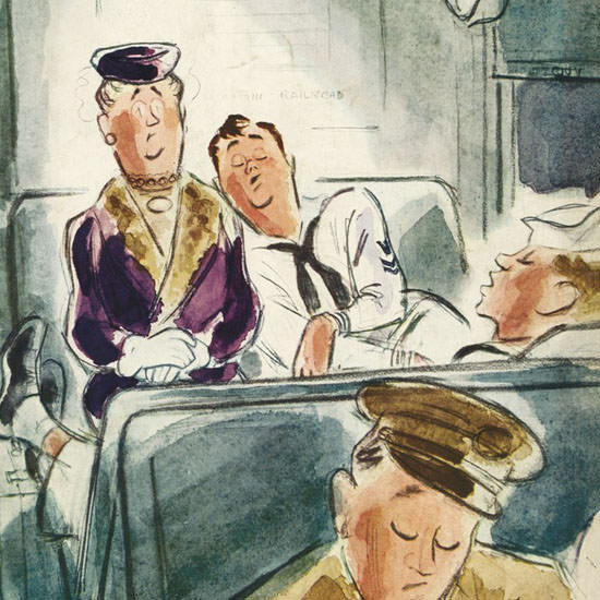 Leonard Dove The New Yorker 1944_09_23 Copyright crop | Best of 1940s Ad and Cover Art