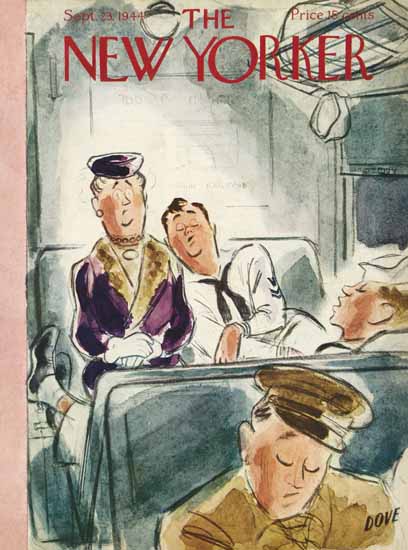 Leonard Dove The New Yorker 1944_09_23 Copyright | New Yorker 1925-45 Leonard Dove The New Yorker 1944_09_23 Copyright | The New Yorker Graphic Art Covers 1925-1945