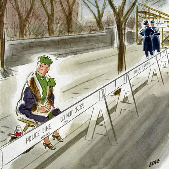 Leonard Dove The New Yorker 1950_03_18 Copyright crop | Best of Vintage Cover Art 1900-1970