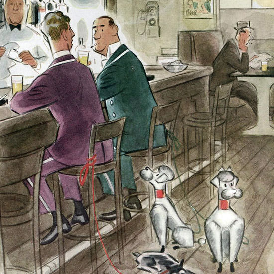 Leonard Dove The New Yorker 1951_09_22 Copyright crop | Best of Vintage Cover Art 1900-1970