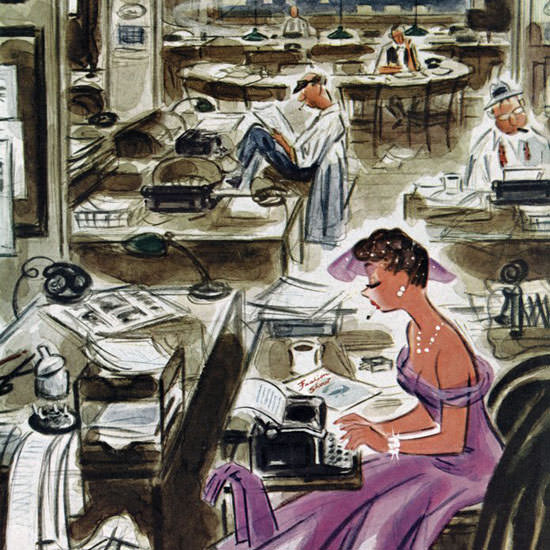 Leonard Dove The New Yorker 1952_03_22 Copyright crop | Best of Vintage Cover Art 1900-1970