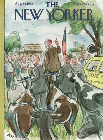 Leonard Dove The New Yorker 1952_08_23 Copyright | The New Yorker Graphic Art Covers 1946-1970