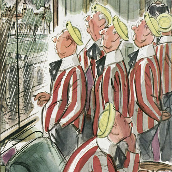 Leonard Dove The New Yorker 1953_06_06 Copyright crop | Best of 1950s Ad and Cover Art