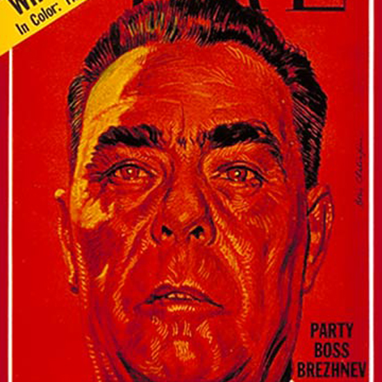 Leonid Brezhnev Time Magazine 1970-05 by Boris Chaliapin crop | Best of 1960s Ad and Cover Art