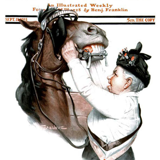 Leslie Thrasher Saturday Evening Post 1915_09_11 Copyright crop | Best of 1891-1919 Ad and Cover Art
