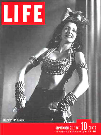 Life Magazine Copyright 1941 Eros Volusia Brazils Dancer | Sex Appeal Vintage Ads and Covers 1891-1970