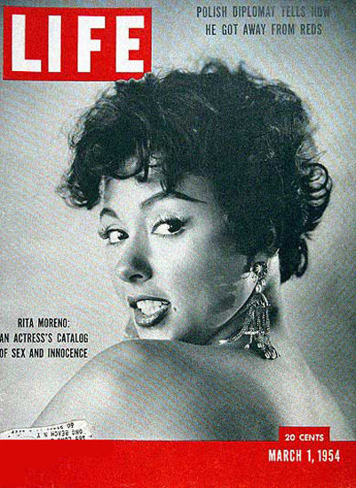 Life Magazine Copyright 1954 Rita Moreno Catalog Of Sex | Sex Appeal Vintage Ads and Covers 1891-1970