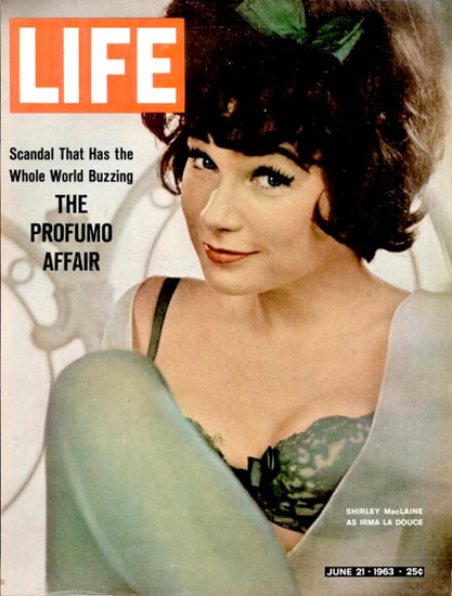 Life Magazine Copyright 1963 Shirley MacLaine Irma | Sex Appeal Vintage Ads and Covers 1891-1970