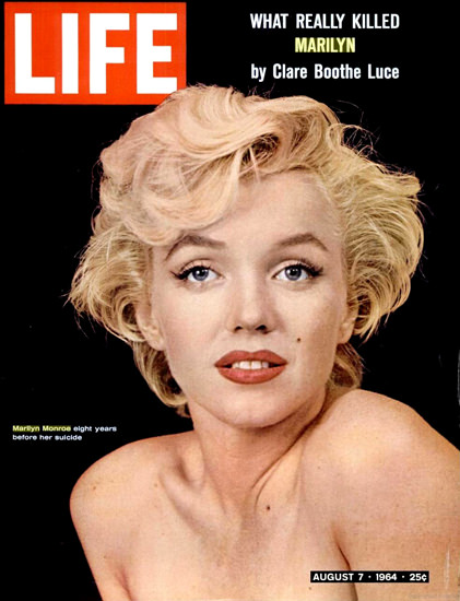 Life Magazine Copyright 1964 Marilyn Monroe Mad Men Art