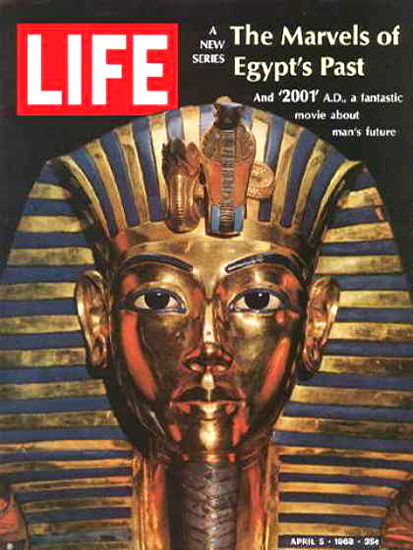 Life Magazine Copyright 1968 Ancient Egypt Tutankhamun | Vintage Ad and Cover Art 1891-1970
