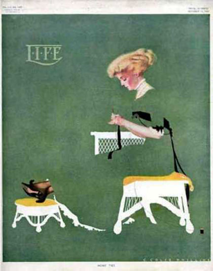 Life Magazine Cover Copyright 1909 The Girl In Green | Vintage Ad and Cover Art 1891-1970