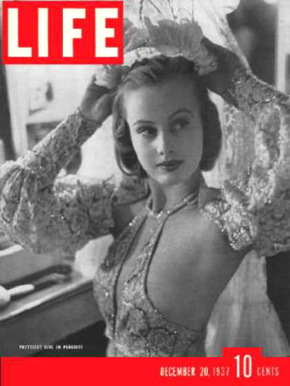 Life Magazine Cover Copyright 1937 Hope Chandler | Sex Appeal Vintage Ads and Covers 1891-1970