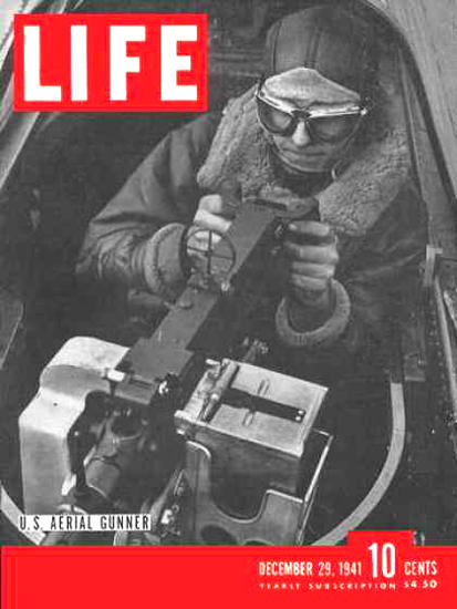 Life Magazine Cover Copyright 1941 US Aerial Gunner | Vintage Ad and Cover Art 1891-1970