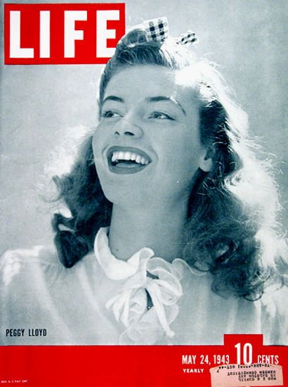 Life Magazine Cover Copyright 1943 Peggy Lloyd | Sex Appeal Vintage Ads and Covers 1891-1970