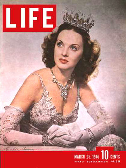 Life Magazine Cover Copyright 1946 Lucille Bremer | Sex Appeal Vintage Ads and Covers 1891-1970