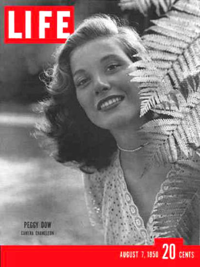 Life Magazine Cover Copyright 1950 Peggy Dow | Sex Appeal Vintage Ads and Covers 1891-1970