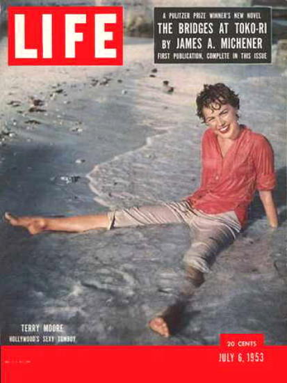 Life Magazine Cover Copyright 1953 Terry Moore | Sex Appeal Vintage Ads and Covers 1891-1970