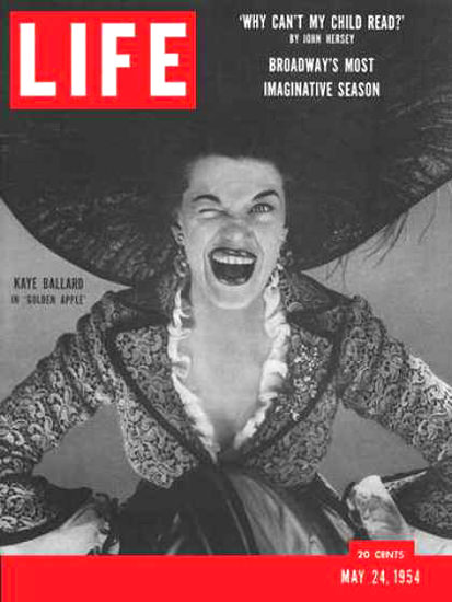 Life Magazine Cover Copyright 1954 Kaye Ballard | Sex Appeal Vintage Ads and Covers 1891-1970