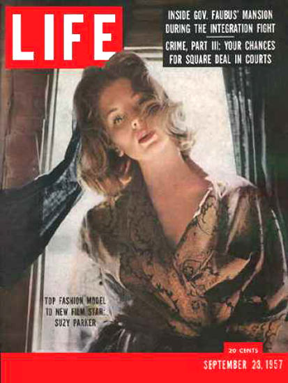 Life Magazine Cover Copyright 1957 Suzy Parker | Sex Appeal Vintage Ads and Covers 1891-1970