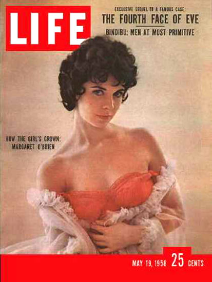 Life Magazine Cover Copyright 1958 Margaret O Brien | Sex Appeal Vintage Ads and Covers 1891-1970