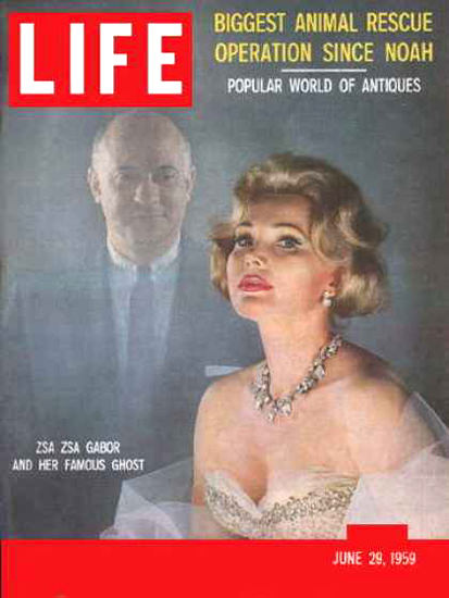 Life Magazine Cover Copyright 1959 Zsa Zsa Gabor | Sex Appeal Vintage Ads and Covers 1891-1970