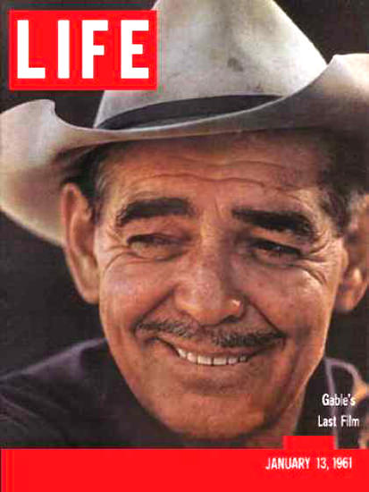 Life Magazine Cover Copyright 1961 Clark Gable Last Film | Sex Appeal Vintage Ads and Covers 1891-1970