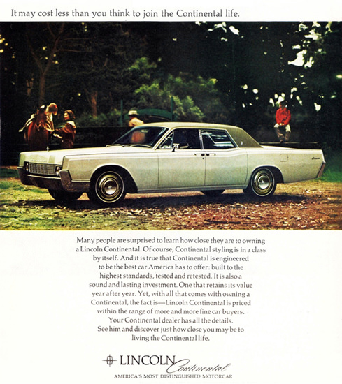 Lincoln Continental 1967 Horseback Riding | Vintage Cars 1891-1970