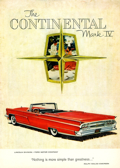 Lincoln Continental Mark IV Convertible 1959 | Vintage Cars 1891-1970