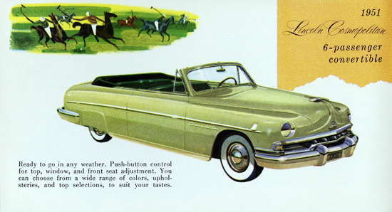 Lincoln Cosmopolitan Convertible 1951 | Vintage Cars 1891-1970