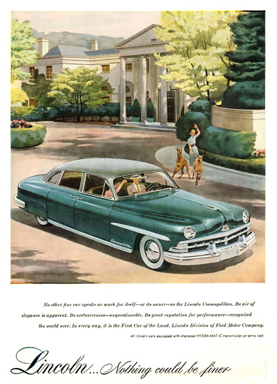 Lincoln Cosmopolitan Nothing Could Be Finer | Vintage Cars 1891-1970