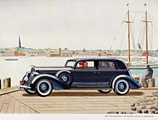 Lincoln Five P Sedan 1936 At Gloucester | Vintage Cars 1891-1970
