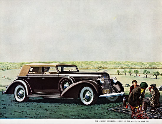 Lincoln LeBaron Convertible 1936 Maryland Hunt Cup | Vintage Cars 1891-1970