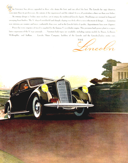 Lincoln Model K Sedan 1937 | Vintage Cars 1891-1970