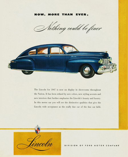 Lincoln Sedan 1947 | Vintage Cars 1891-1970