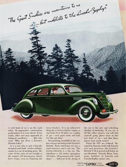 Lincoln Zephyr V12 1937 Molehills | Vintage Cars 1891-1970