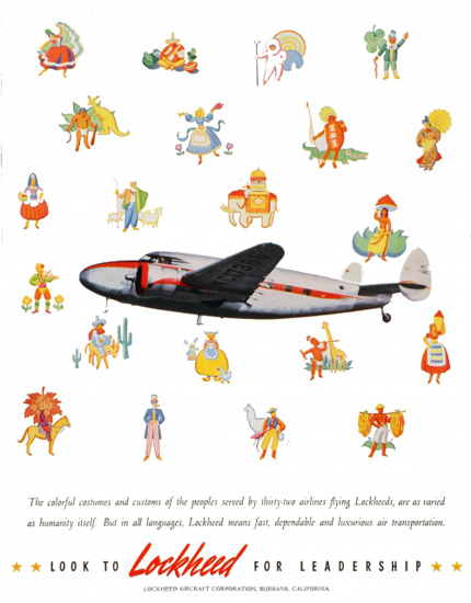 Lockheed For Leadership 1940 | Vintage Travel Posters 1891-1970