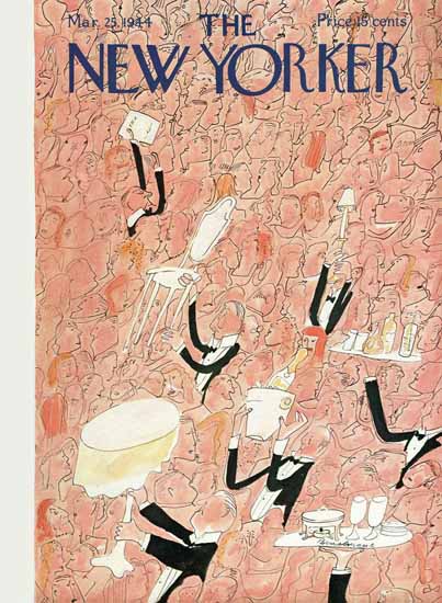 Ludwig Bemelmans The New Yorker 1944_03_25 Copyright | New Yorker 1925-45 Ludwig Bemelmans The New Yorker 1944_03_25 Copyright | The New Yorker Graphic Art Covers 1925-1945