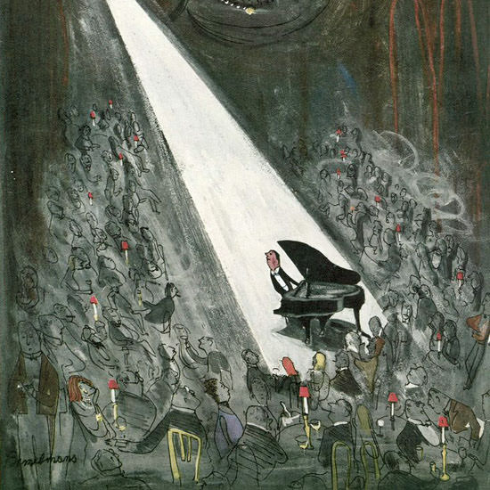 Ludwig Bemelmans The New Yorker 1954_03_06 Copyright crop | Best of 1950s Ad and Cover Art