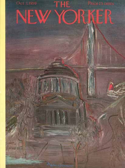 Ludwig Bemelmans The New Yorker 1959_10_03 Copyright | The New Yorker Graphic Art Covers 1946-1970