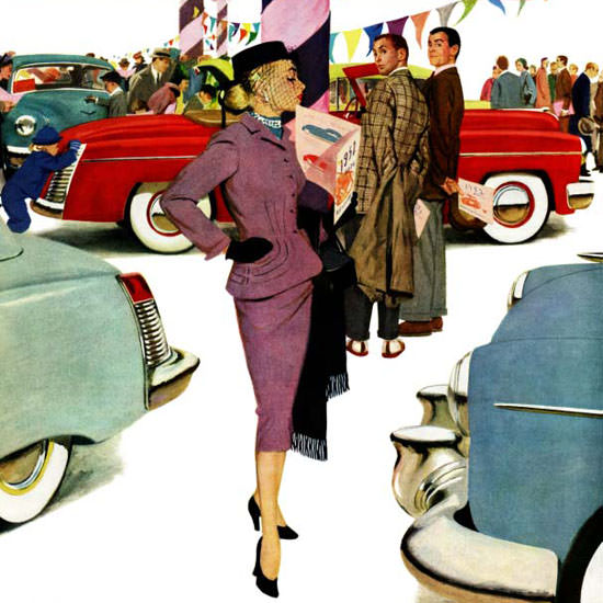 M Coburn Whitmore Saturday Evening Post 1952_01_05 Copyright crop | Best of Vintage Cover Art 1900-1970