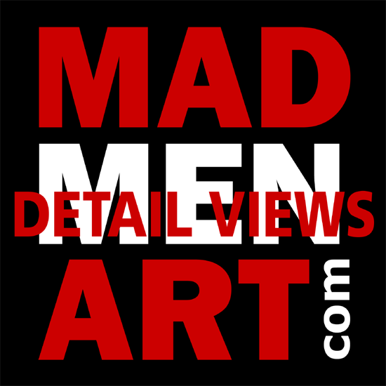 Mad Men Art DETAIL VIEWS Logo | Mad Men Art | Vintage Ad Art Collection
