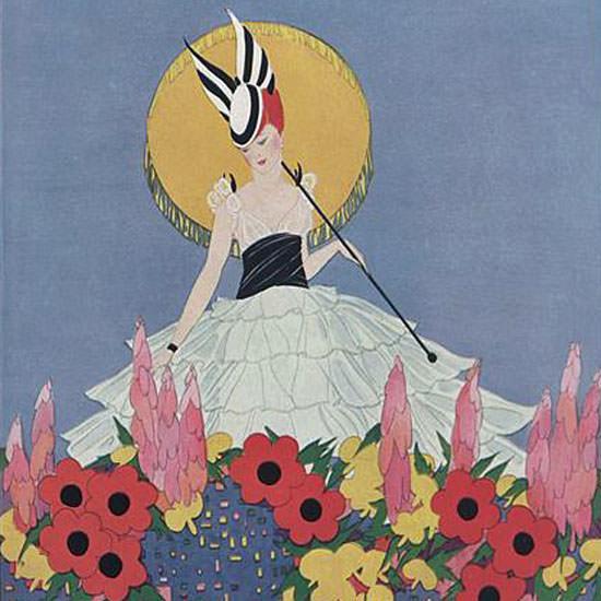 Margaret B Bull Vogue Cover 1915-01-15 Copyright crop | Best of 1891-1919 Ad and Cover Art