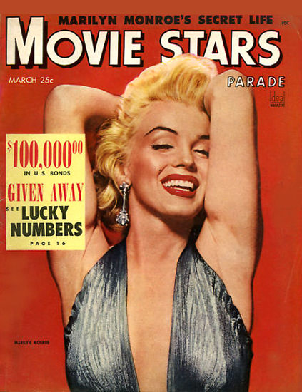 Marilyn Monroe Movie Stars Cover Copyright 1953 | Sex Appeal Vintage Ads and Covers 1891-1970